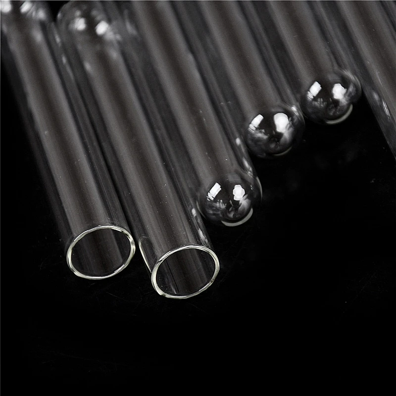 أنابيب نفخ الزجاج الشفاف ، أنبوب اختبار الجدار السميك الطويل ، مكافحة ارتفاع درجة الحرارة ، لوازم المختبر ، الجملة ، 15x100 مللي متر ، 10 قطعة لكل مجموعة #6