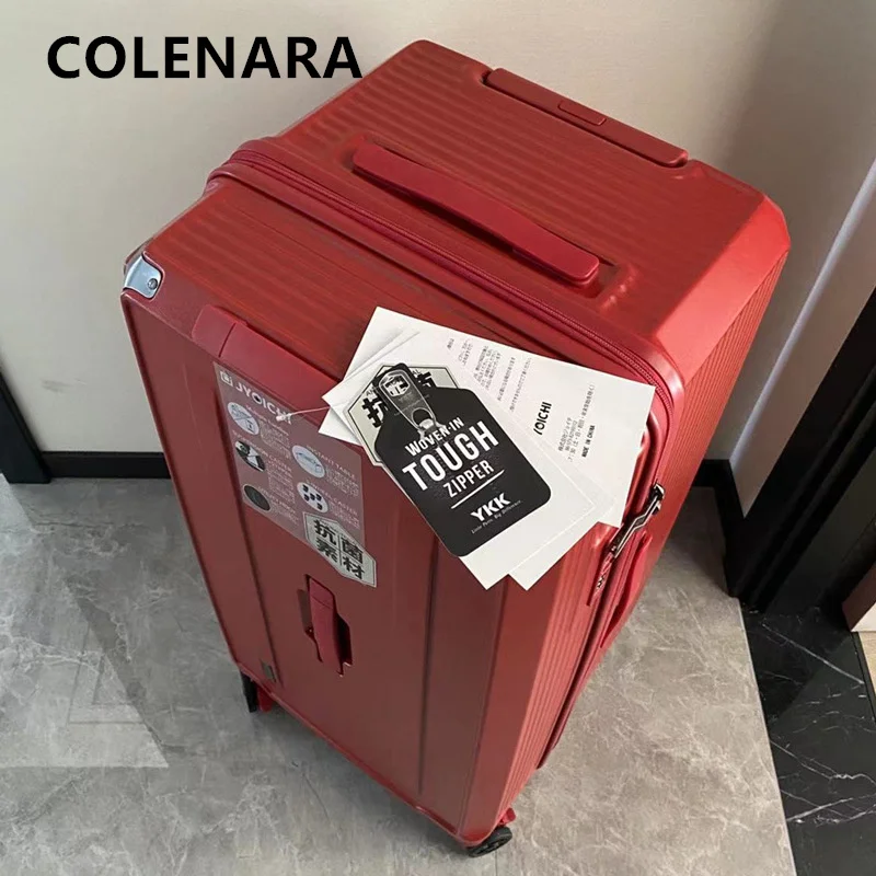 COLENARA المرأة الأمتعة ABS + PC الصعود صندوق سعة كبيرة الأمتعة الرجال كلمة المرور صندوق طالب حقيبة سفر محمولة #4