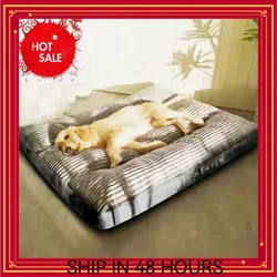 Dog Bed Washable Kennel four seasons Pet Large Sofa Plus Corduroy Thick Deep Sleep Cushion Puppy Mat for Small To Large Dogs