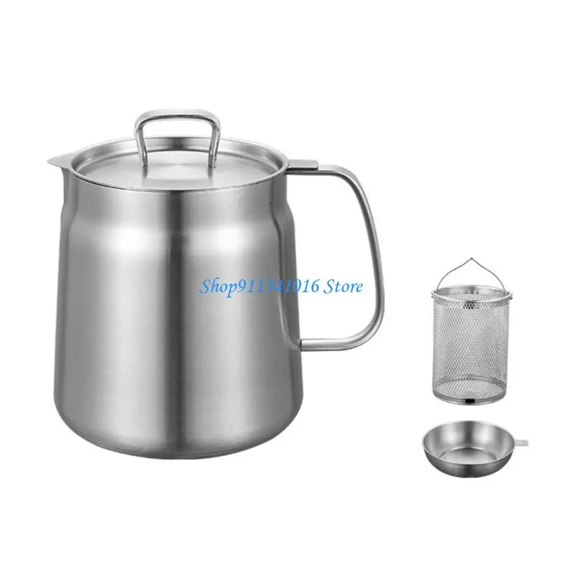  Additional 304 Untarnished Oil Filter Strainer With Tall Efficiency Net For Frying Cooking And Kitchen Waste Management