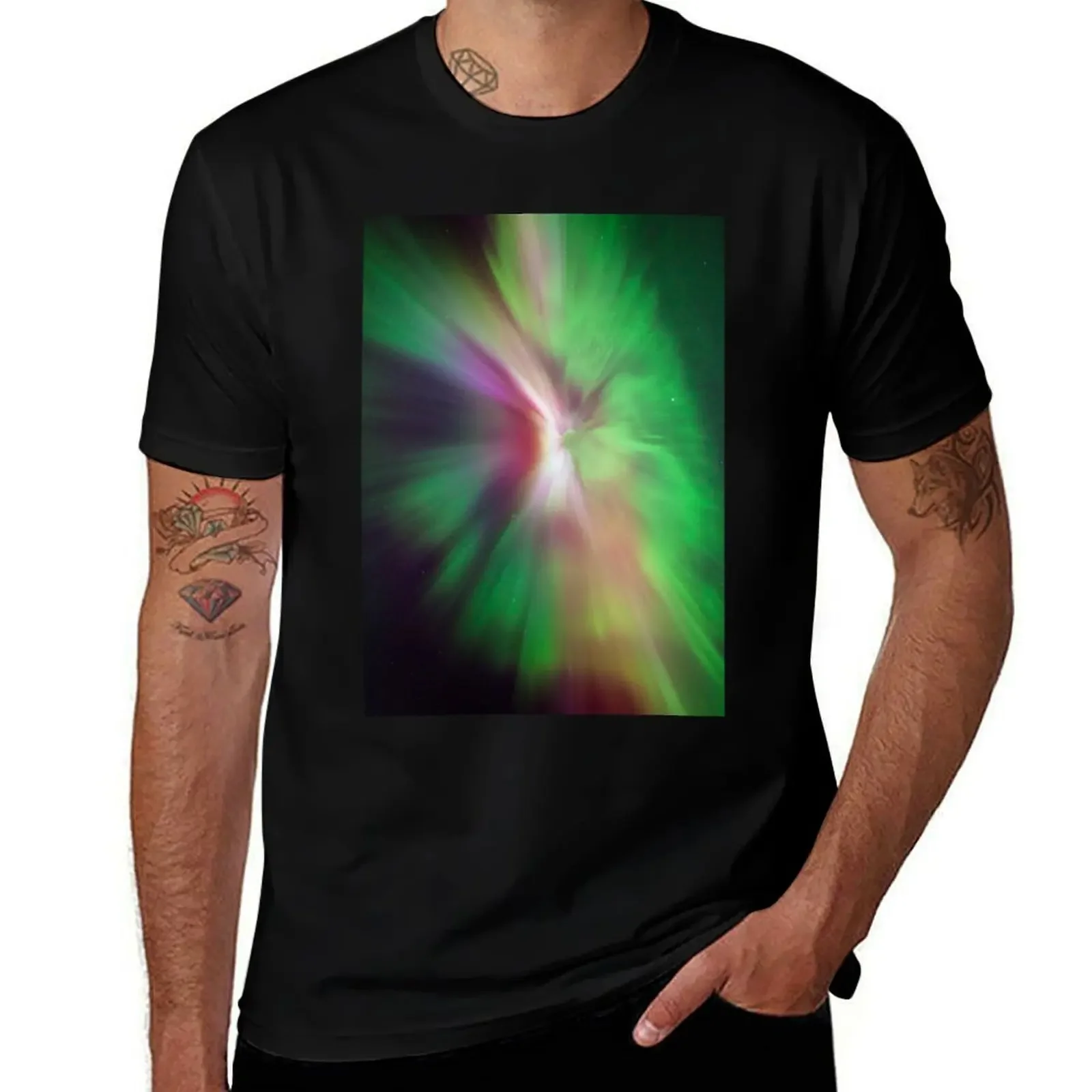 

Northern lights corona T-Shirt korean fashion tees shirts graphic tees tops t shirts for men