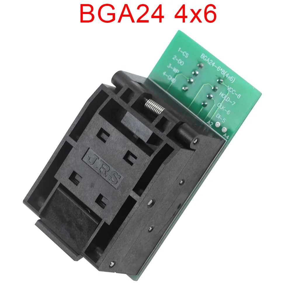 BGA24 to DIP8 Adapters For RT809H RT809F Programmer +2pcs Chip Frame IC Size 6*4mm + 5*5mm Matrix