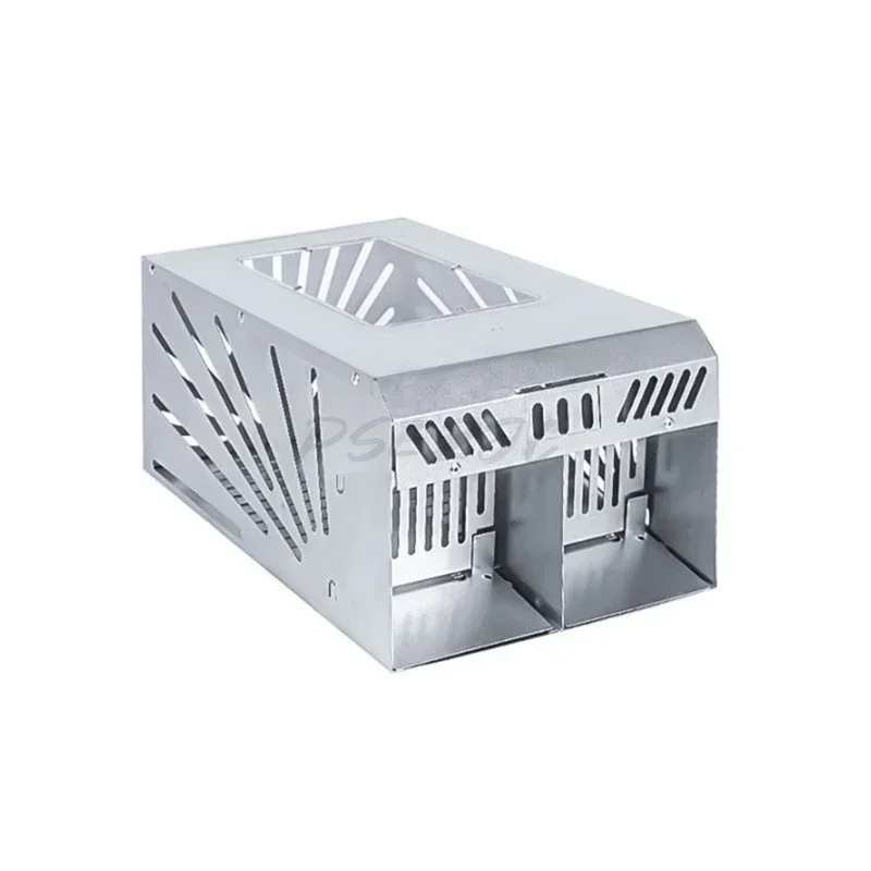 Outdoor Household Galvanized Steel Plate Portable Double Door Continuous Automatic Circulation Rat Catching Cage