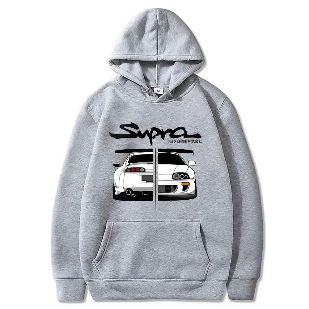 Initial D Supra Hoodies For Men And Women Manga Print Loose Casual Sweatshirt Long Sleeve Japanese Style Spring Autumn Cotton