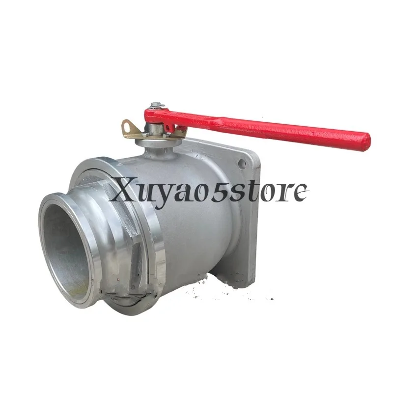 Sewage suction truck accessories valve 4/6 inch through stainless steel ball valve