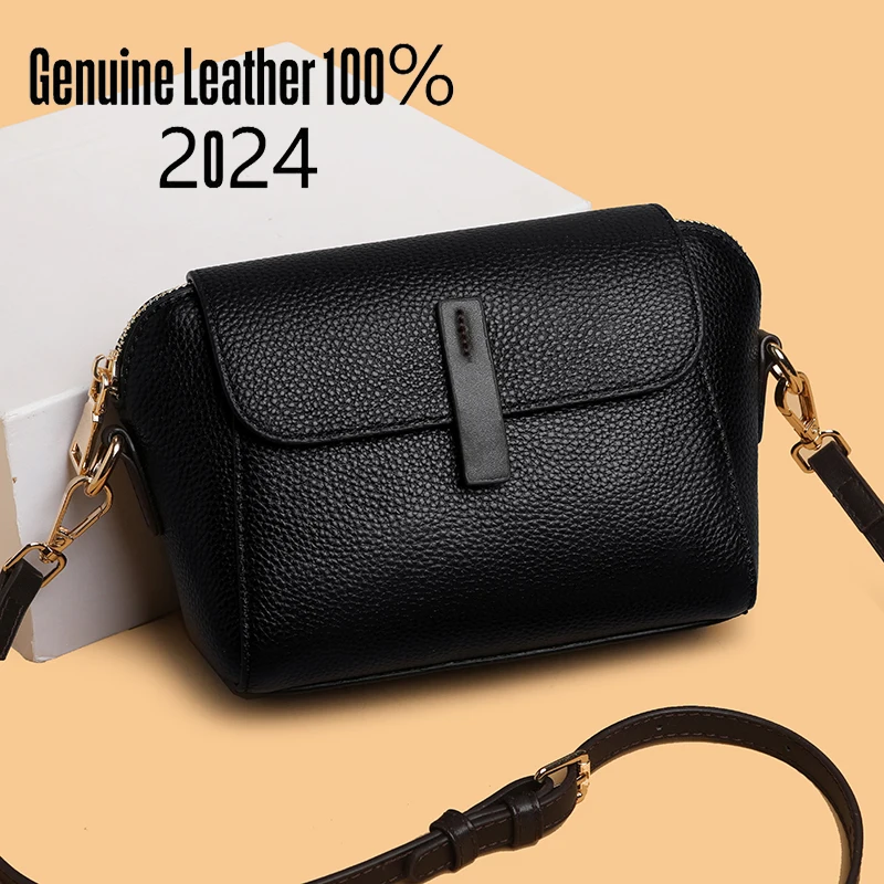 100% Genuine Leather Bag Luxury Women Bag High Quality Shoulder Bags Designer Female Crossbody Bags Fashion Cow Leather Handbags