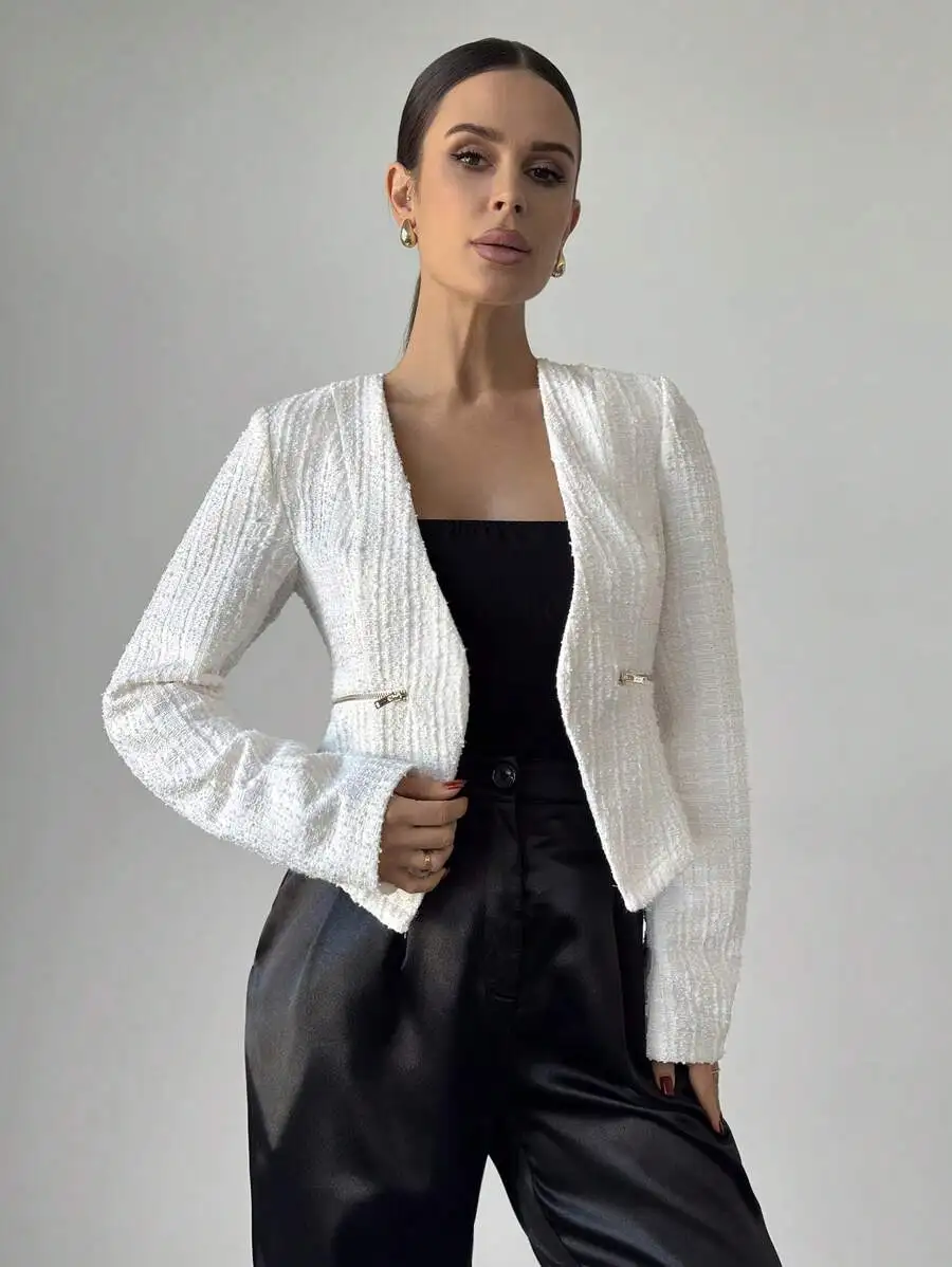 

Женский блейзер на молнии, универсальный