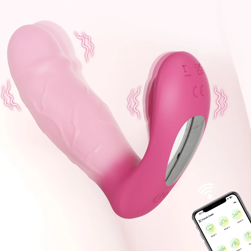 Dildo Vibrator Penetration Vagina Vibrator Female Clitoris Stimulator APP Control Vibrator Masturbation Adult Sex Toy for Female