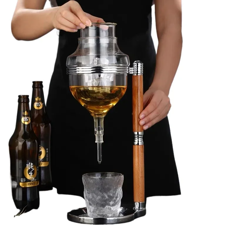 

luxury bucket with cup and lid Drops of ice sake red wine whisky vodka wine wine jug cooler decanter