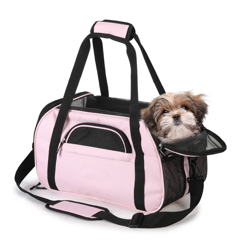 Cat Carrier Soft-Sided Pet Travel Carrier For Cats Dogs Puppy Comfort Shoulder Bag Portable Folding Pet Carrying