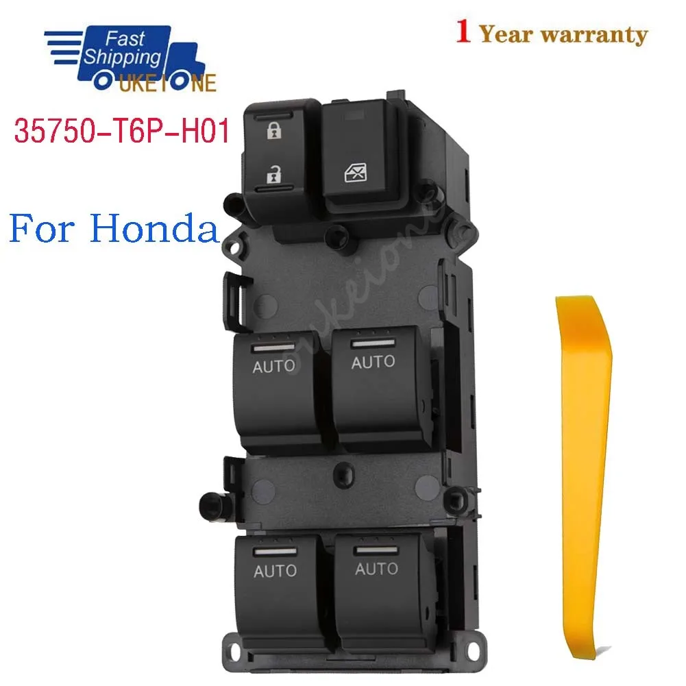 35750-T6P-H01 For Honda Jade Vezel Jade Crider Greiz Gienia Envix City XRV Front Left Electric Power Lifter Window Switch Button