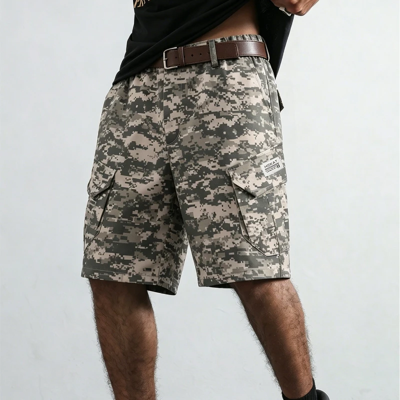 

Summer Camouflage Tactical Shorts for Men Outdoor Casual Military Combat Hiking Cargo Shorts with Multi-Pocket Camo Cargo Shorts
