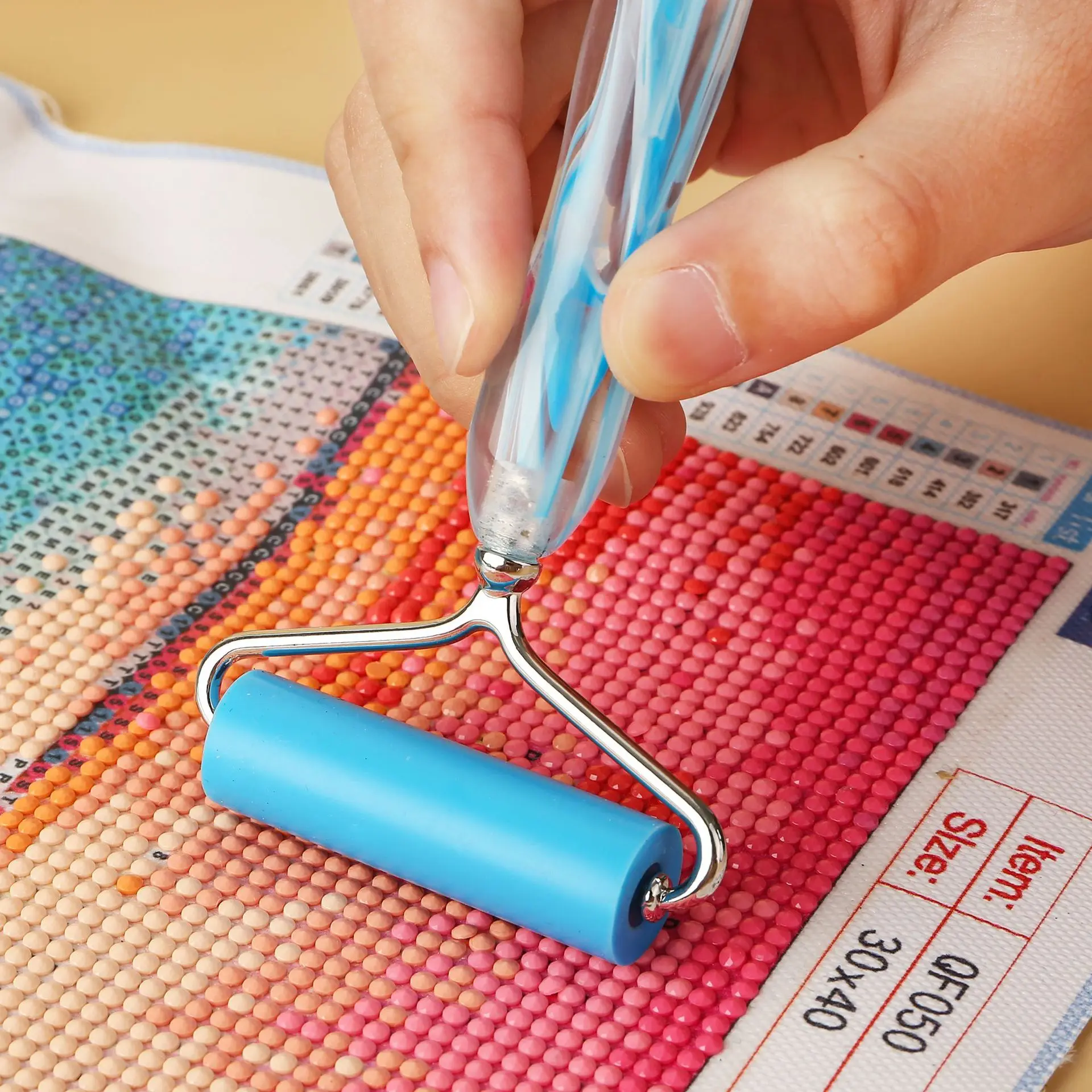 Diamond Drawing Tool Roller, Assemblable, Convenient Gadget, Point Drill Pen Tool, Mini Roller image 2