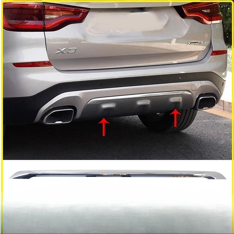 

Suitable for 18-20 BMW X3 rear bar trim strip electroplated trim strip rear bumper bright tail lip chrome-plated