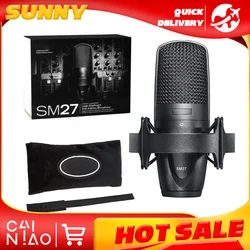 SM27 Recording Cardioid Large Diaphragm Condenser Microphone Anti-counterfeiting low-frequency filter