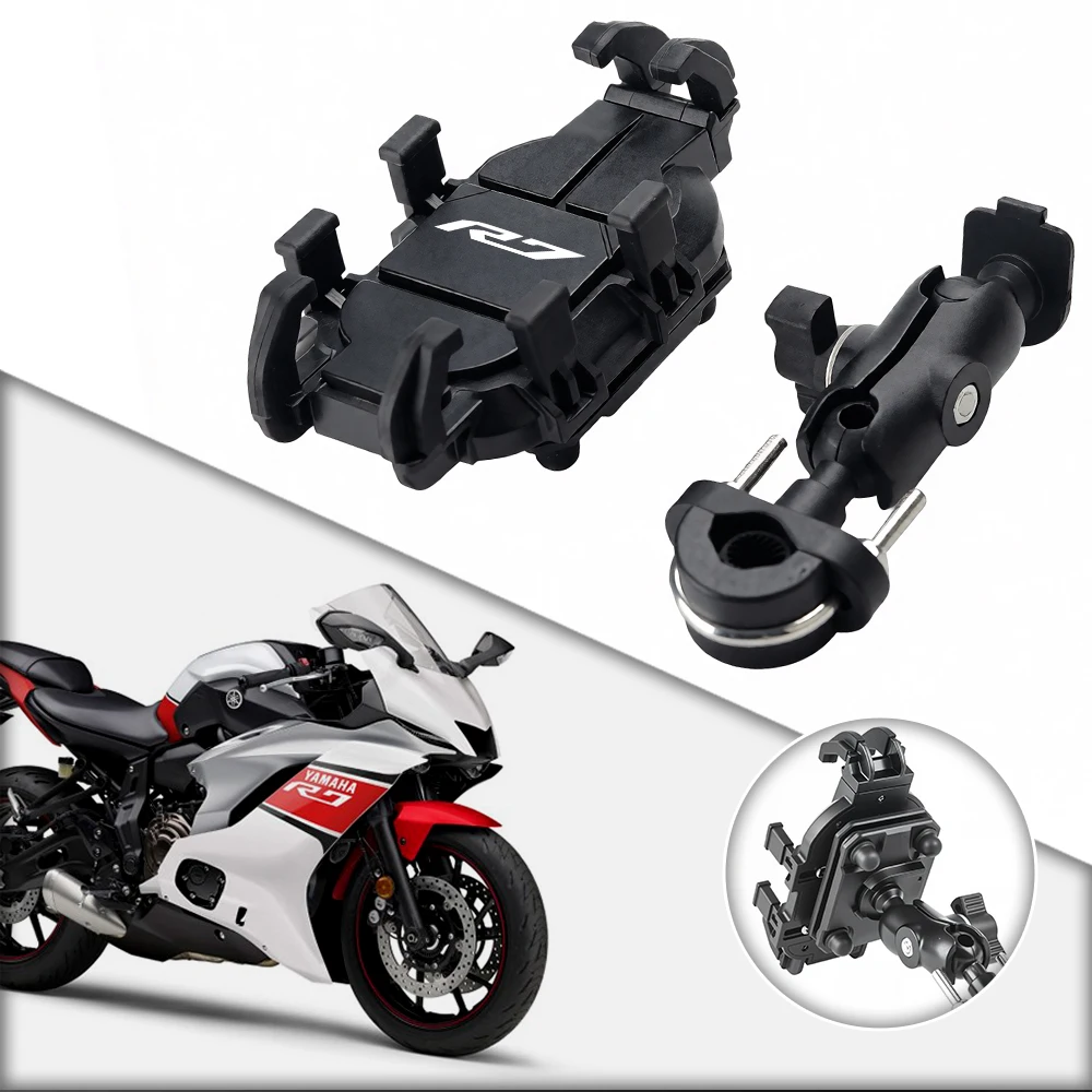Riding Motorcycle Aluminum Phone Navigation Holder Shock Absorber For  YAMAHA YZF R6 R3 R1 R7 R15 R125 YZFR6 YZFR7