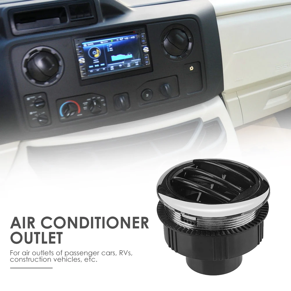 

Выпускное отверстие для кондиционера с хромированным покрытием, простая установка, универсальные круглые элементы для персональных автомобилей для кондиционирования воздуха для автобуса RV