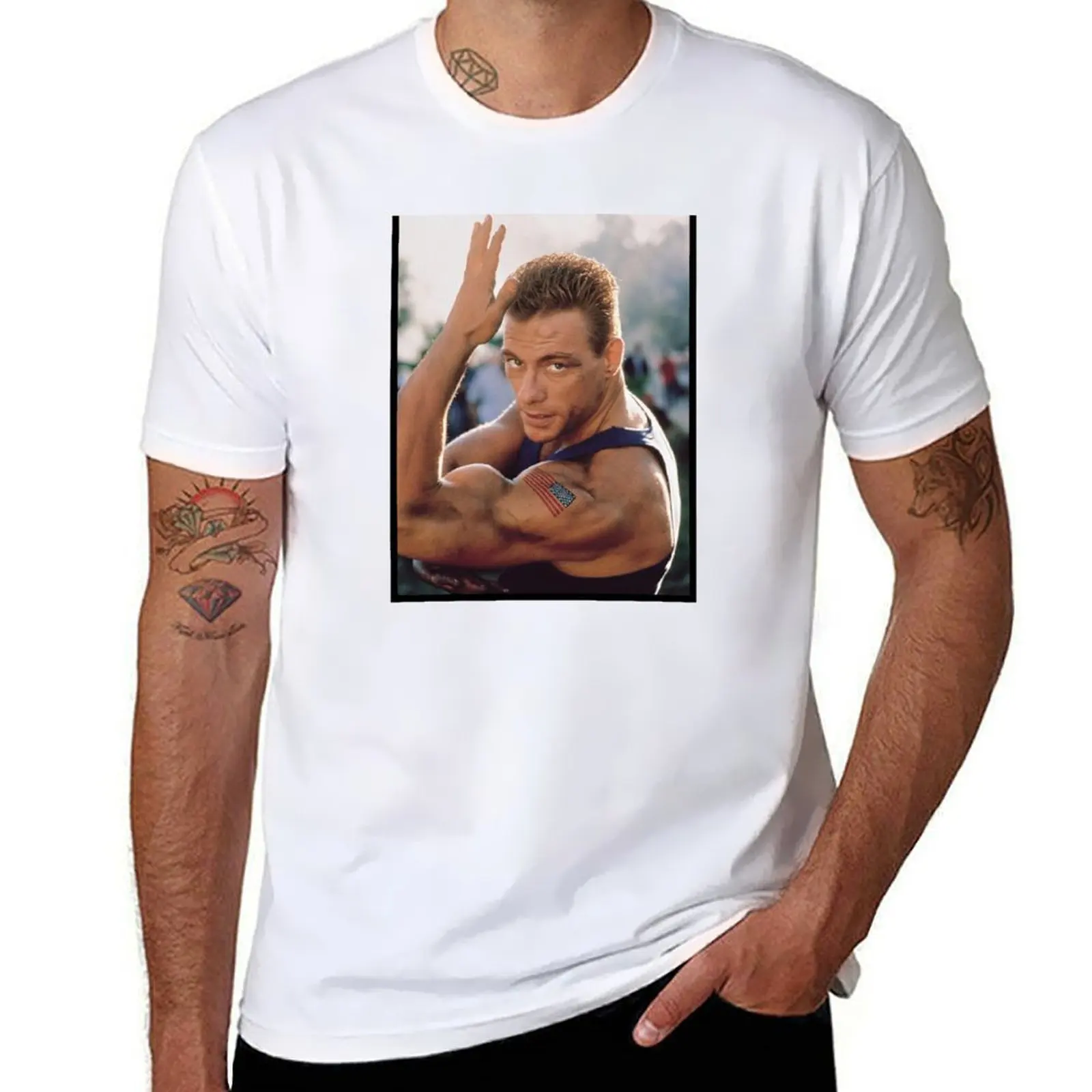 

Jean Claude Van Damme Muscle T-Shirt t shirt custom print t shirt man plain T-Shirt