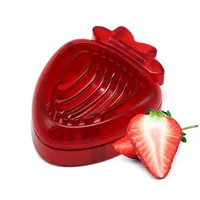 Kitchen Fruit Gadget Strawberry Slicer Strawberry Corer Strawberry Stem Remover Fruit Cutter Slice Kitchen Tools