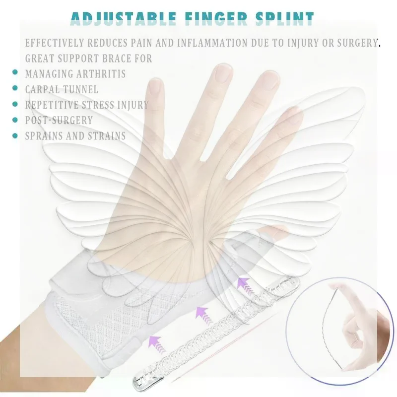 1Pcs Adjustable Breathable Thumb Stabilizer Brace Anti Slip Thumb Guard for Weightlifting Pain Relief Injury Recovery