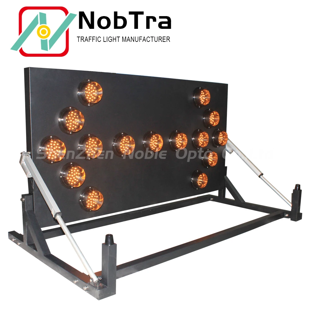 15 Lamps With 30Leds Per Module Led Arrow Board Temporary Safety Warning Led Arrow Board For Road Construction