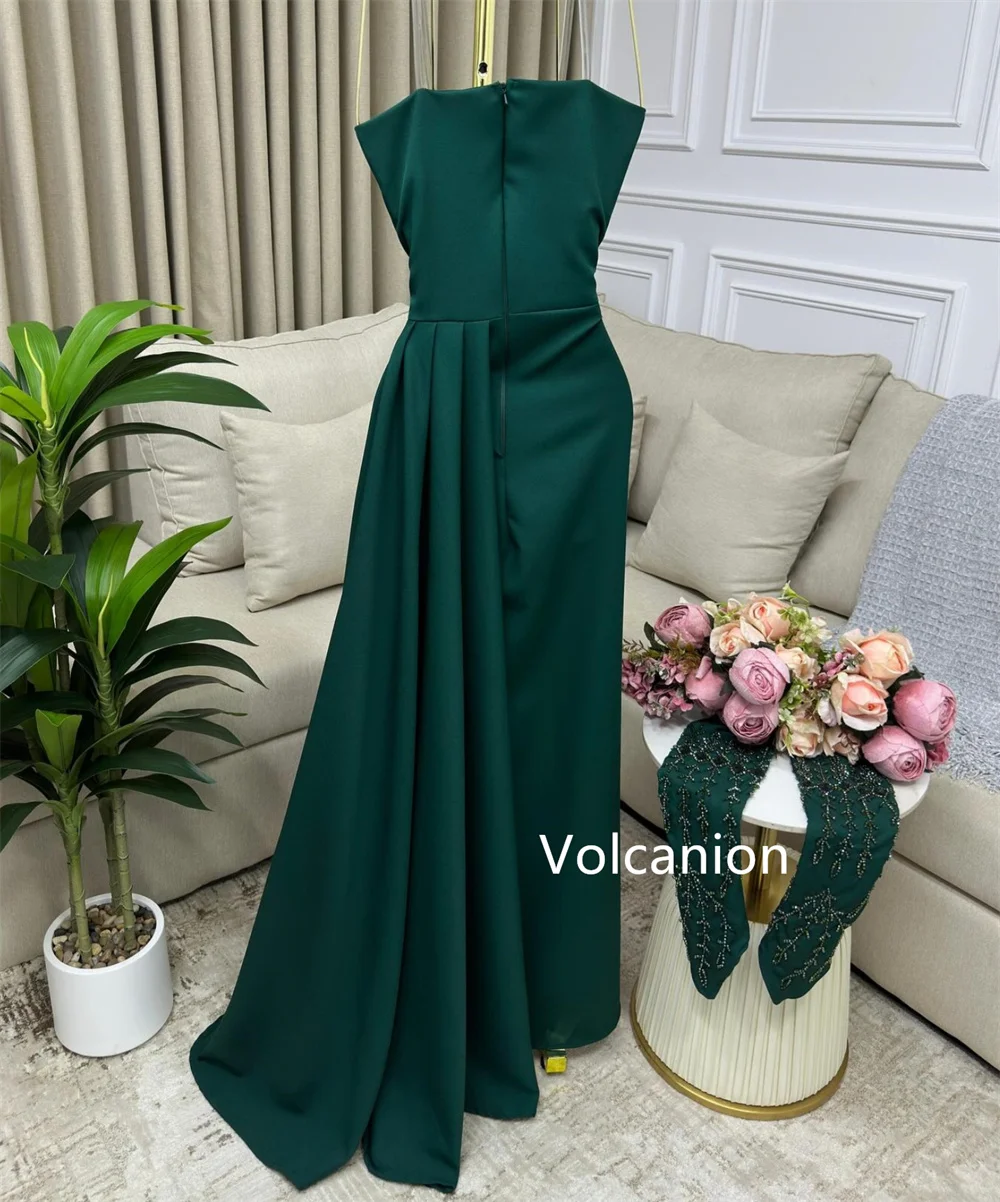 Gaun Panjang Tanpa Tali A-line Berpayet Jersey Kustom Acara Dipesan Lebih Dahulu Pesta Prom Klasik Elegan Yang Cocok