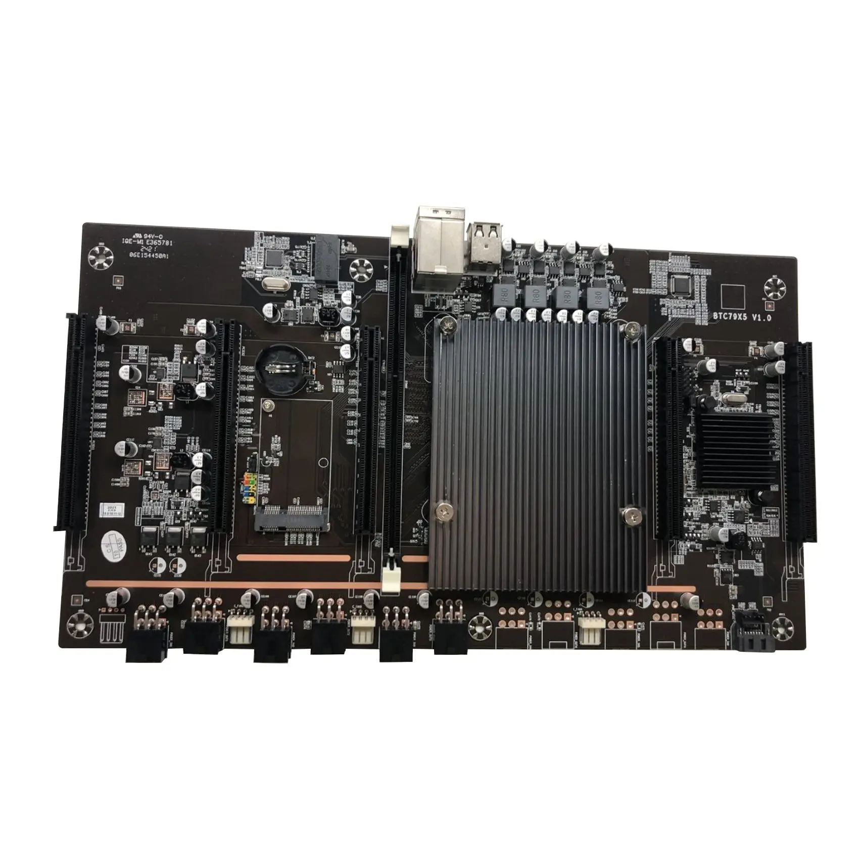 

X79 H61 BTC Mining Motherboard LGA 2011 DDR3 Supports 32G 60mm Pitch Support RTX3060 3080 Graphics Card for BTC Miner