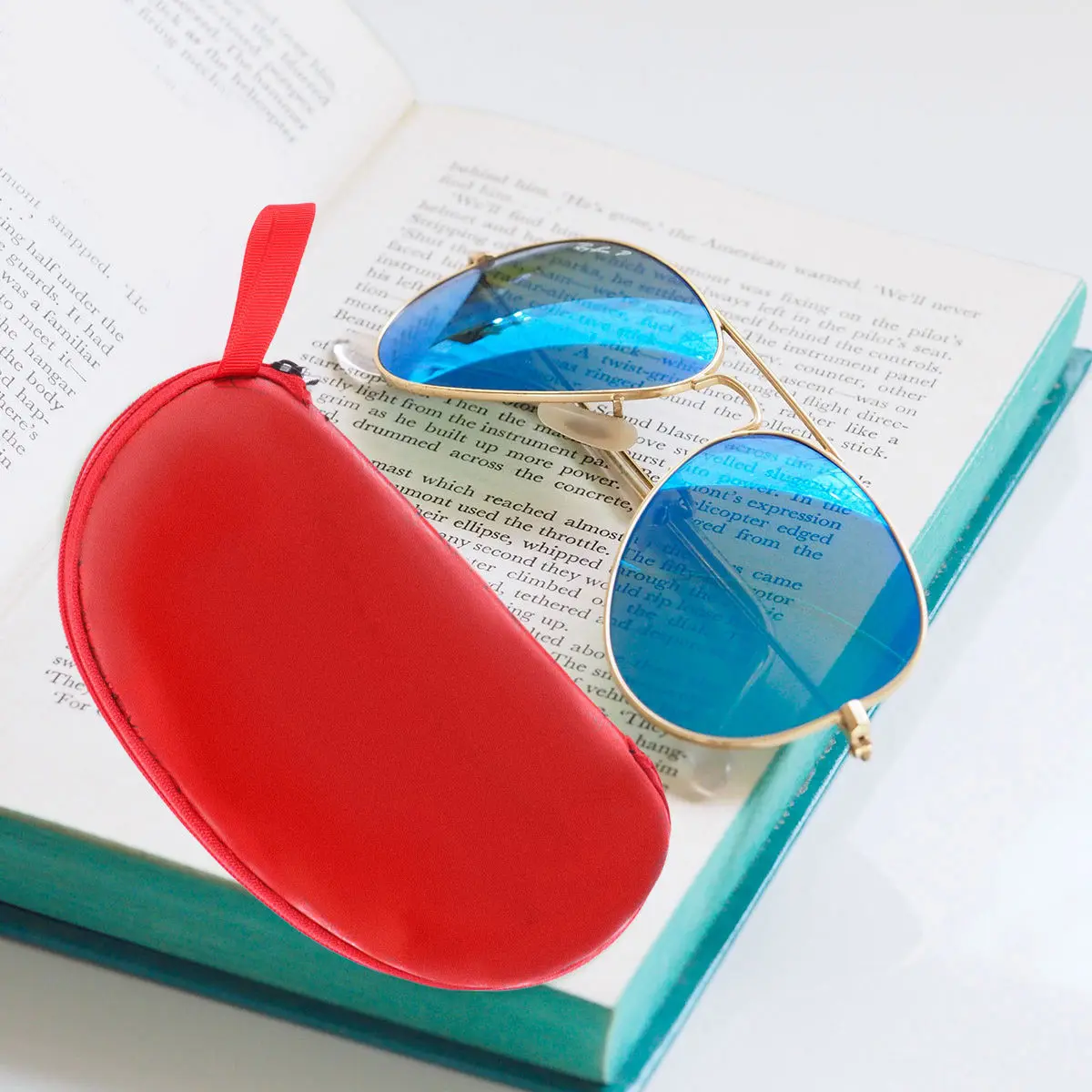 

Коробка для солнцезащитных очков Eva в форме арахиса, красная, стильная, портативная, на молнии, универсальный защитный чехол для очков