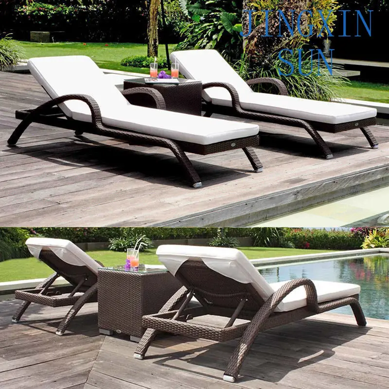 Outdoor sun lounger  Suitable for gardens, swimming pools, terraces, and beaches