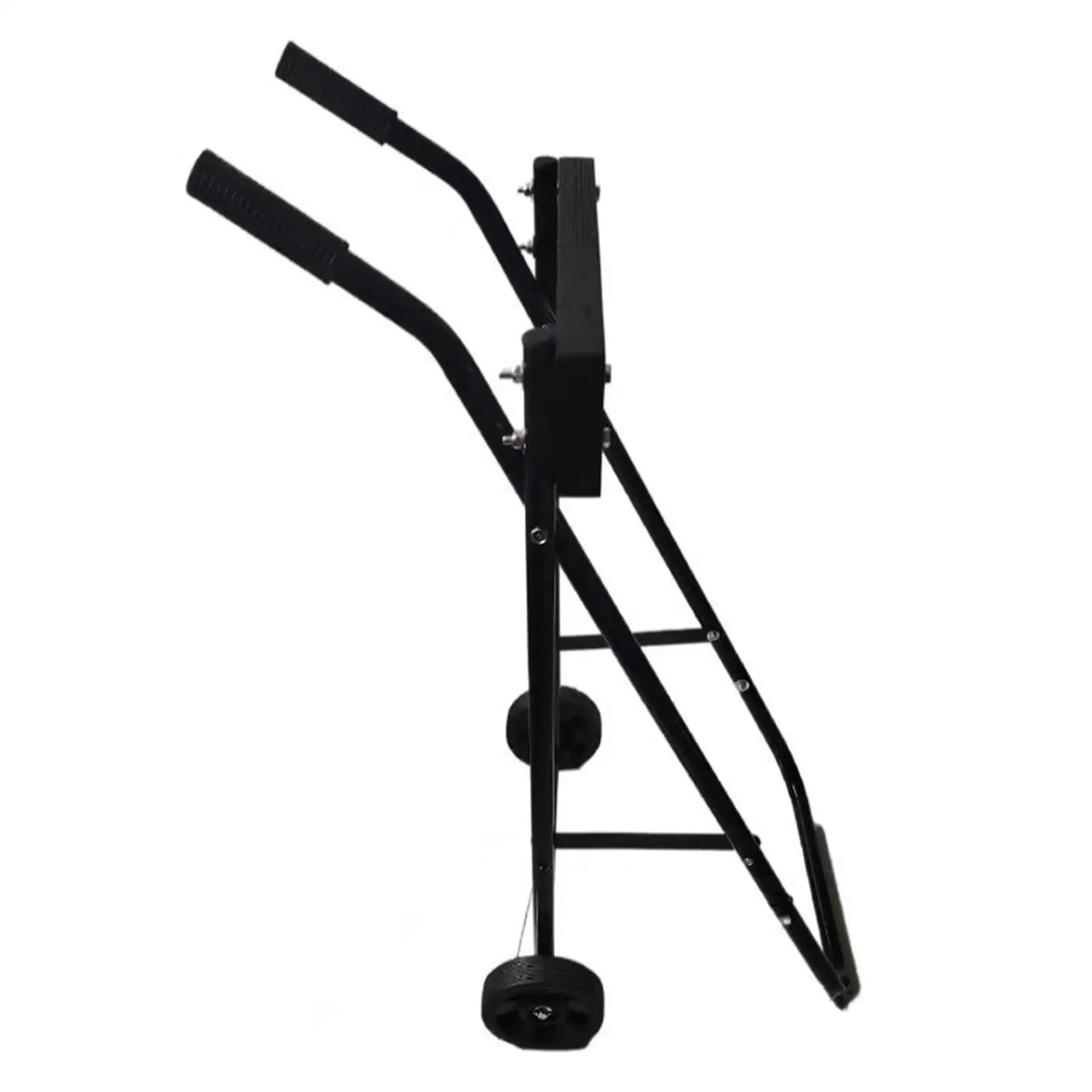 Folding Outboard Boat Motor Stand Carrier Cart Steel Wood Frame Sturdy Engine Trolley for Marine Transport Workshop Garage