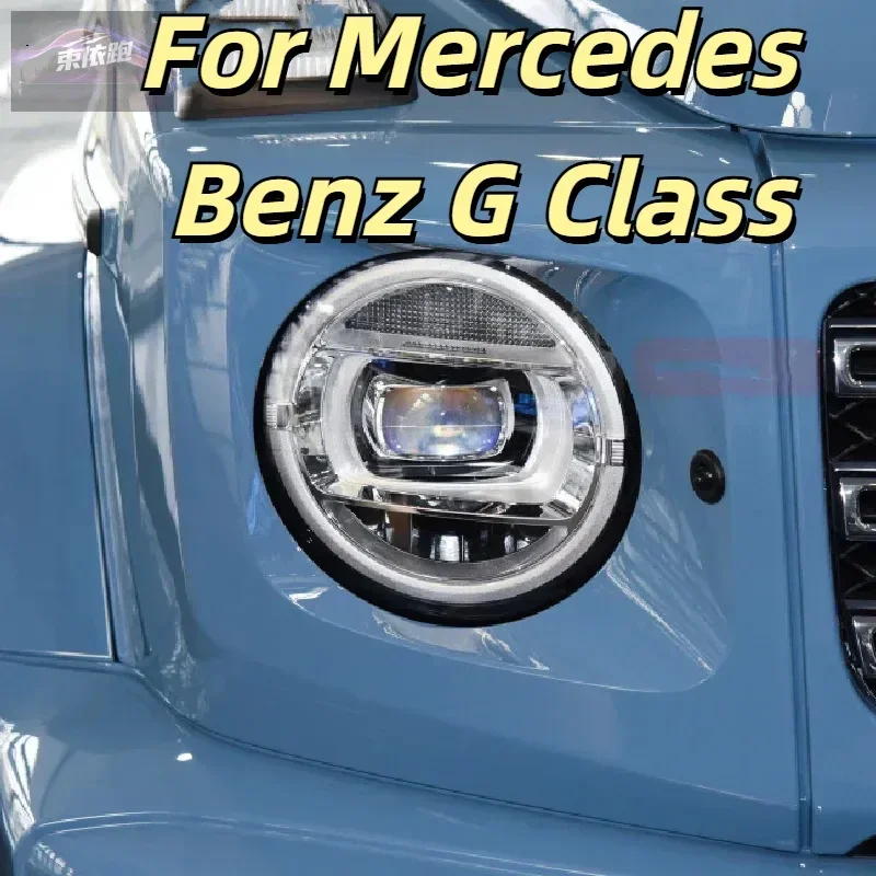 Car Headlights Taillights Protective Film For Mercedes Benz G Class 2019 -2021 Front Anti Scratch Black Transparent TPU Sticker