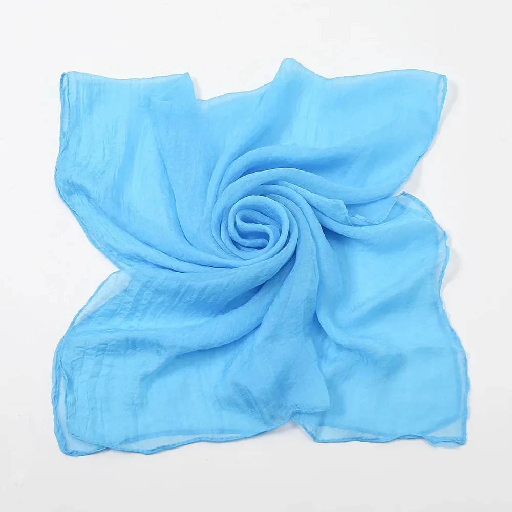 

2025 Chiffon Scarves Women Luxury Brand Hijab Scarf Solid Foulard Femme Shawls Wrap Bandana Head Scarf Muslim Hijab Beach Poncho