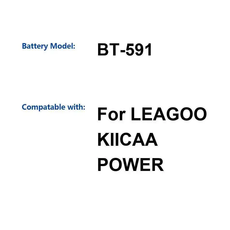 

Для Leagoo Kiicaa Power аккумулятор для мобильного телефона экологически чистый BT-591 4000 мАч высокой емкости
