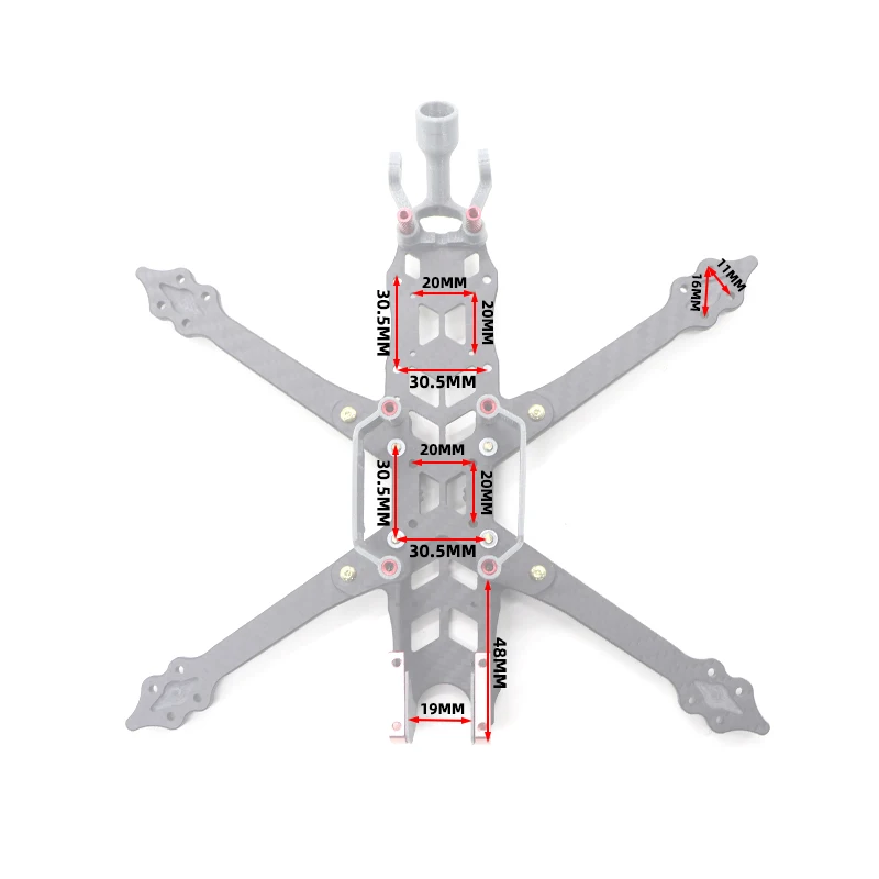 HA Mark5 HD 3K Carbon Fiber Quadcopter Frame Kits 5mm Arm Analog / Vista / HD For RC FPV Freestyle 5 Inch Drones