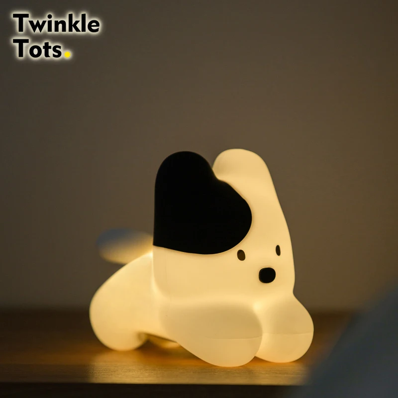 

Adorable Cat Silicone Night Light, Soft LED Tap Lamp for Kids, USB Rechargeable Bedside Light, Cute Nursery Decor Sleep Aid Gif