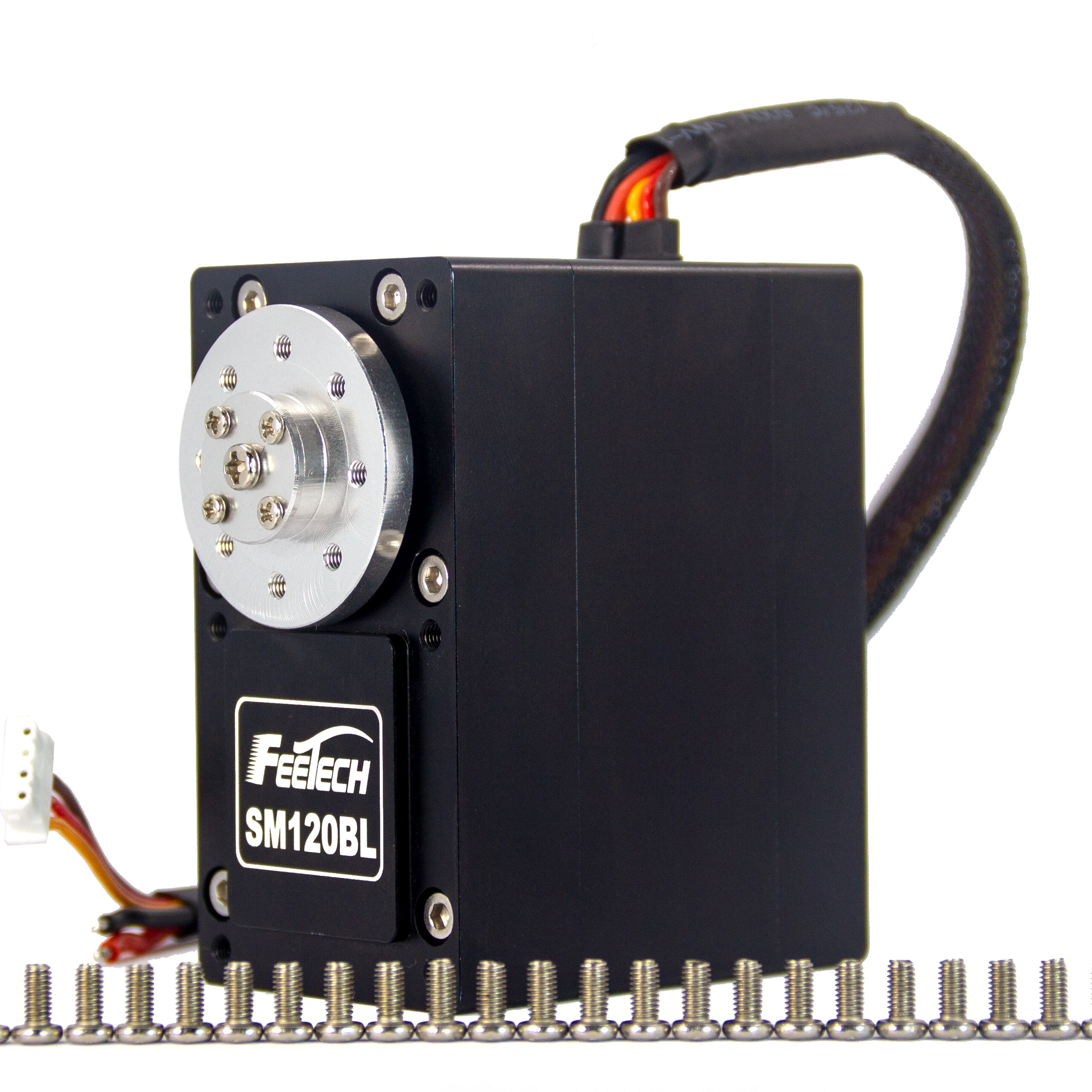 24V 120KG RS485/Modbus Smart Robot Servomotor Feetech SM120BL für industrielle Fertigung Logistik AGV Humanoid Robot auf Rädern