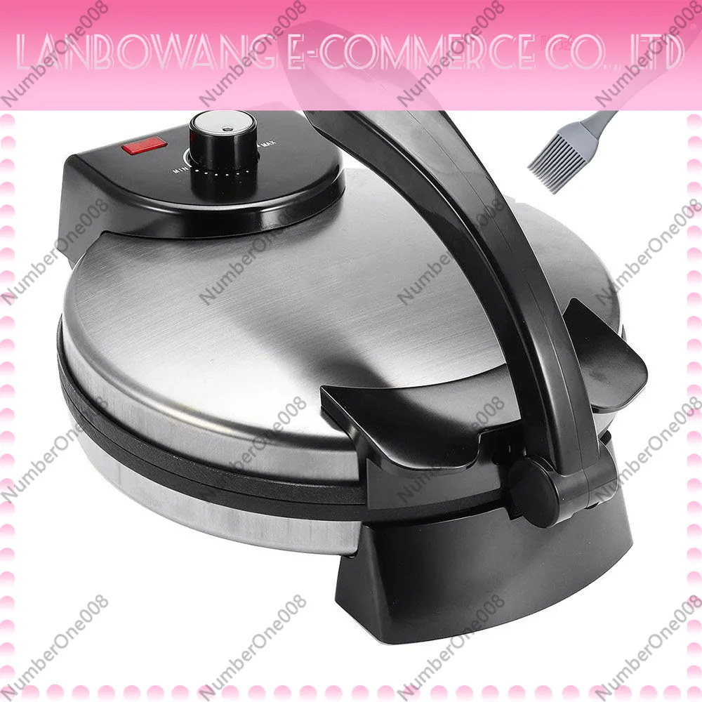 10 Inch Non-Stick Crepe Maker Pancake Tortilla Griddle Adjustable Temperature Electric Cooker For Home Kitchen 110-240V