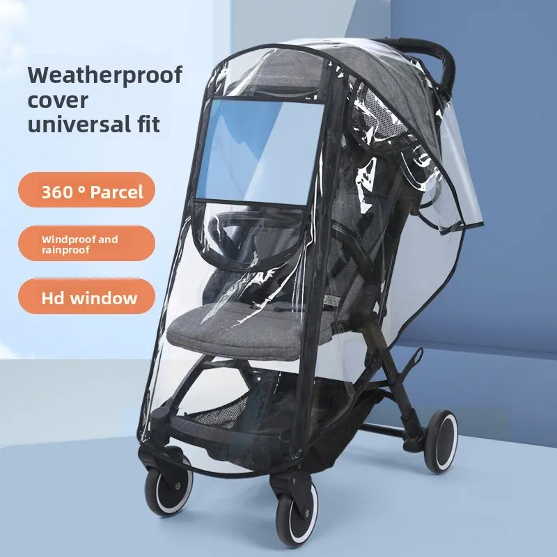 

Universal Baby Stroller Rain Cover Pram Windproof Cover Winter Warm Weather Shields Baby Cart Raincoat Stroller Accessories