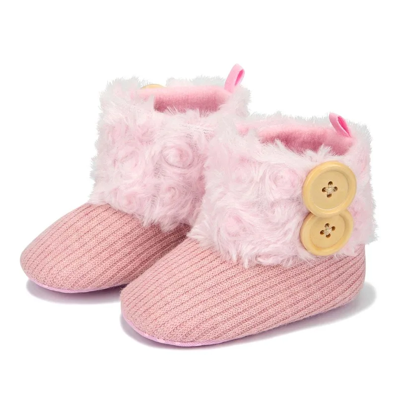 Children's Winter Boots for Girl 2025 New Toddlers Fashion Causal Short Boots Soft Furry Hairy Kids Outdoor Ankle Cotton Boots