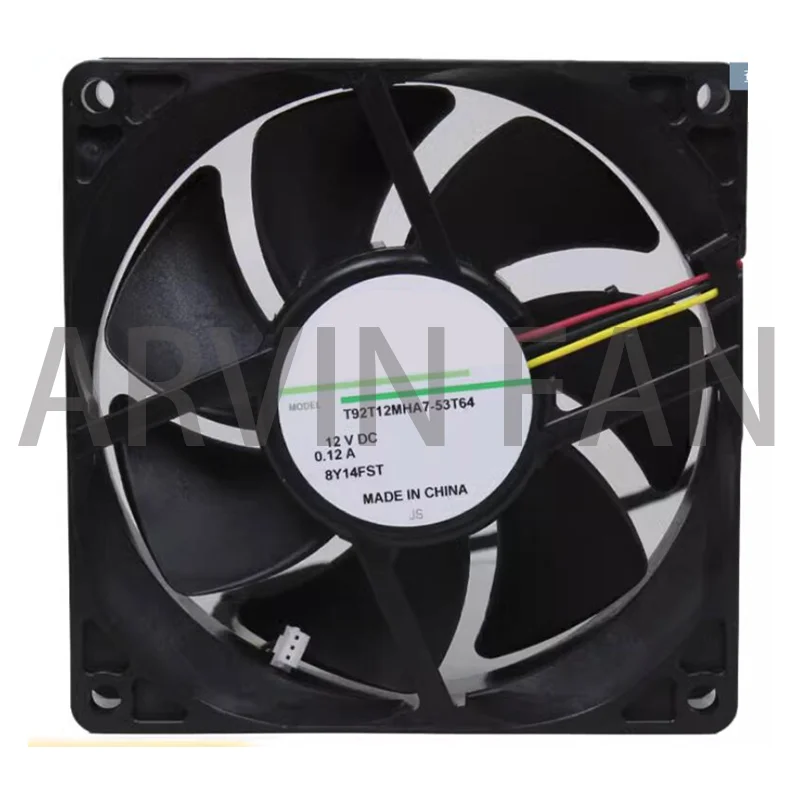 

T92T12MHA7-53T64 12V 0.12A 90x90x25mm 3-проводной Вентилятор охлаждения сервера