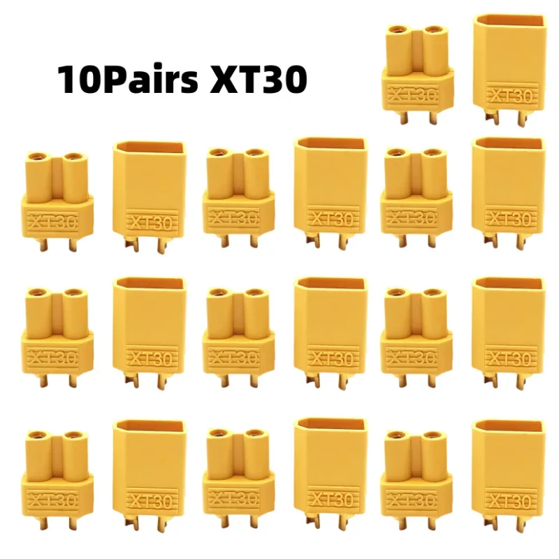 T Anti Slip TX XT30 XT60 XT90 Plug High Current Docking Terminal Power Connector Male and Female Connectors for Battery ESC