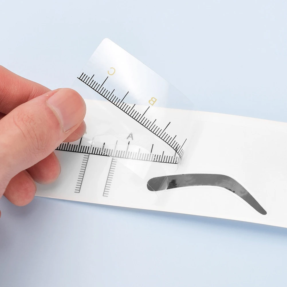 

10Pcs Eyebrow Ruler Eyebrow Shaping Stencil Flexible Makeup Tool for Symmetrical Eyebrows Measuring Drawing Positioning Tool