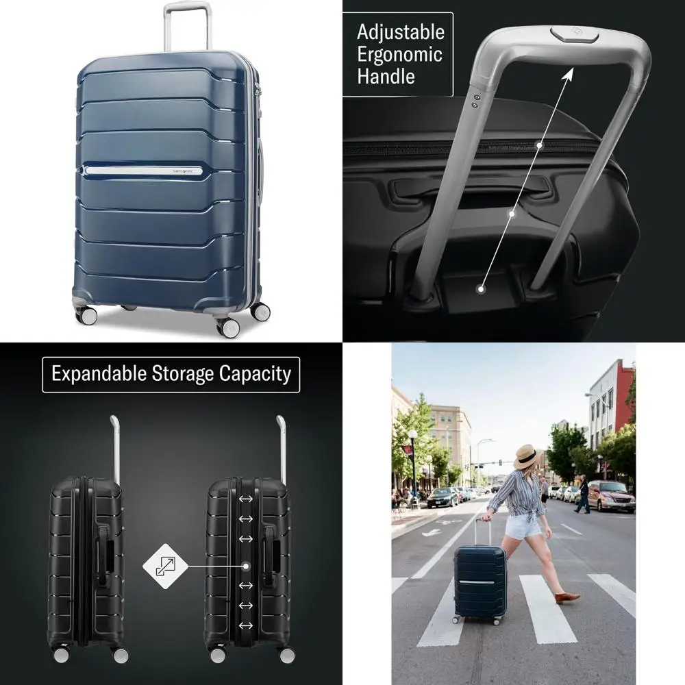 

Large 28-Inch Luggage with Dual Spinner Wheels - TSA Lock, Airline Approved, Lightweight - Ideal for Travel and Business Trips