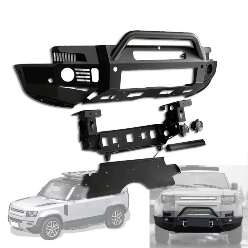 

Новый дизайн автомобильных аксессуаров, стальной передний бампер для Rover Defender 90 110 2020-2024