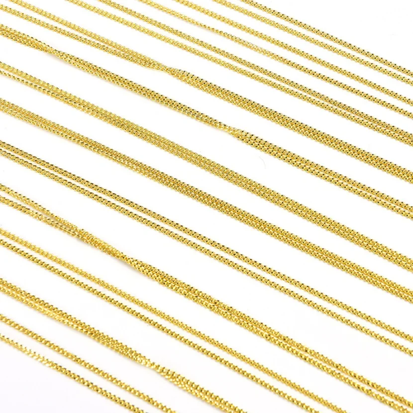 12Pcs/Lot 40cm Necklace Chains With Lobster Clasps For DIy Jewelry Findings Making Accessories Supplies