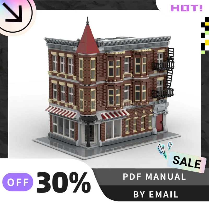 

[4497 шт.] индивидуальный набор креативных строительных блоков MOC Armitage Corner STEM, развивающие игрушки, комплект строительной модели на день рождения