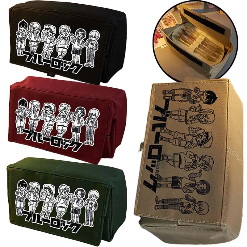 

BLUE LOCK Isagi Yoichi Canvas Pencil Case Student Pouch Coin Cosmetic Bag Office Stationery Organizer Girl Boy School Supplies