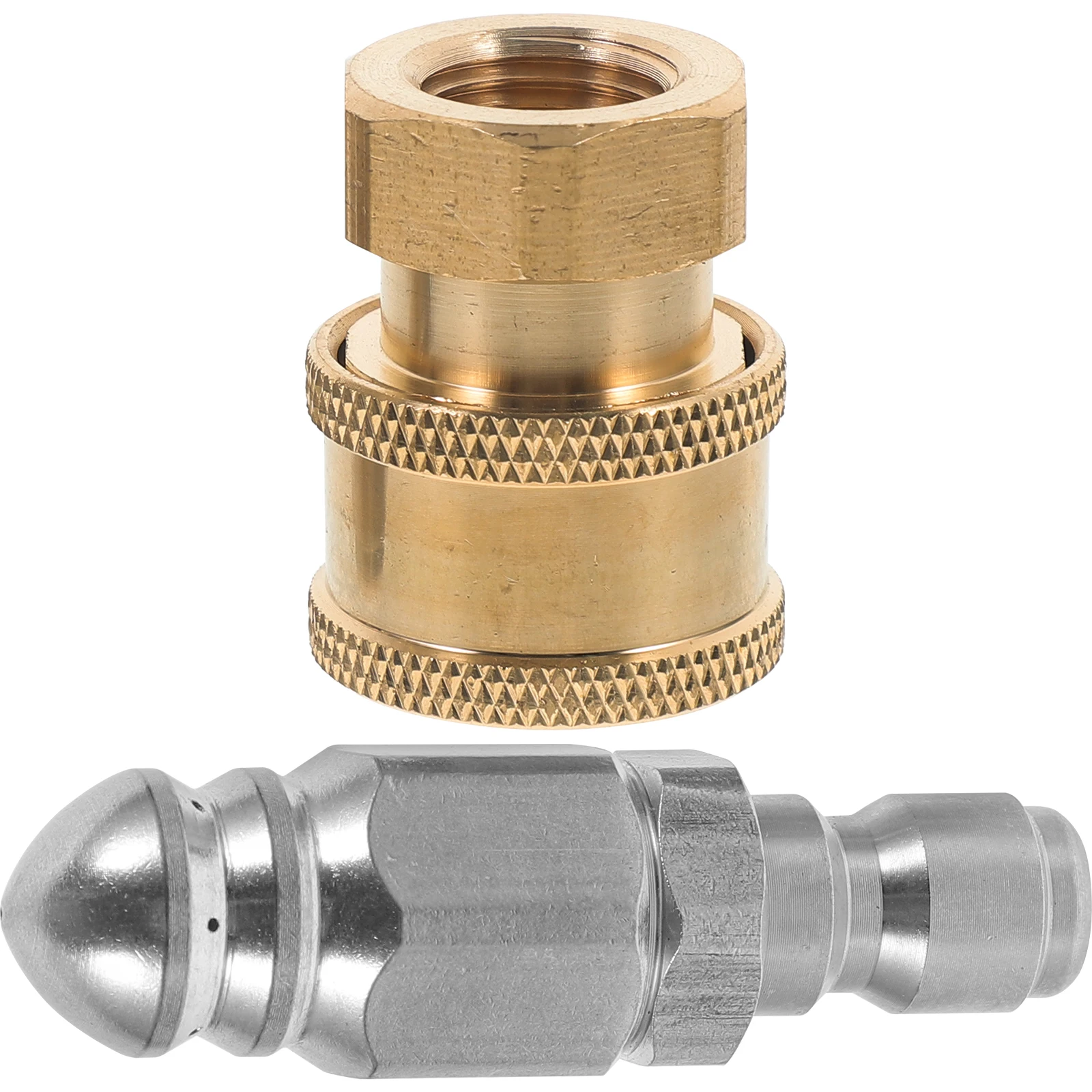 1 комплект, струйная насадка из нержавеющей стали, садовый шланг высокого давления, распылительная головка, регулируемая вращающаяся насадка для воды для домашнего сада