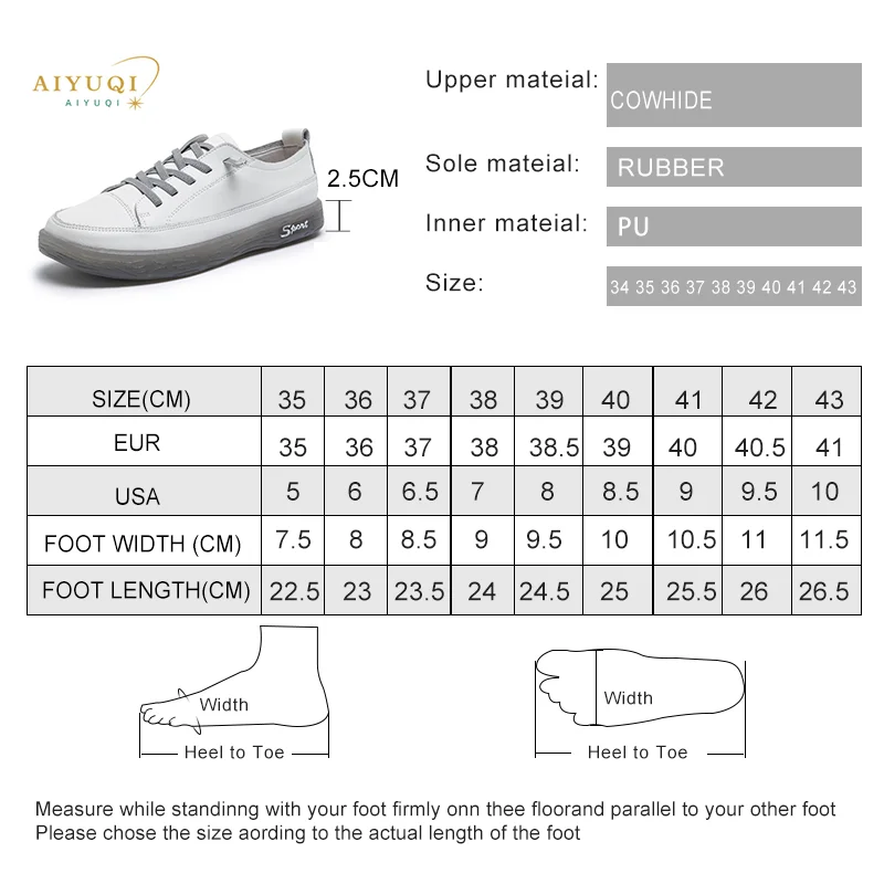 AIYUQI Loafers Ladies Genuine Leather Large Size Spring New Lace-up White Shoes Women Fashion Casual Soft Sole Flat Shoes Women