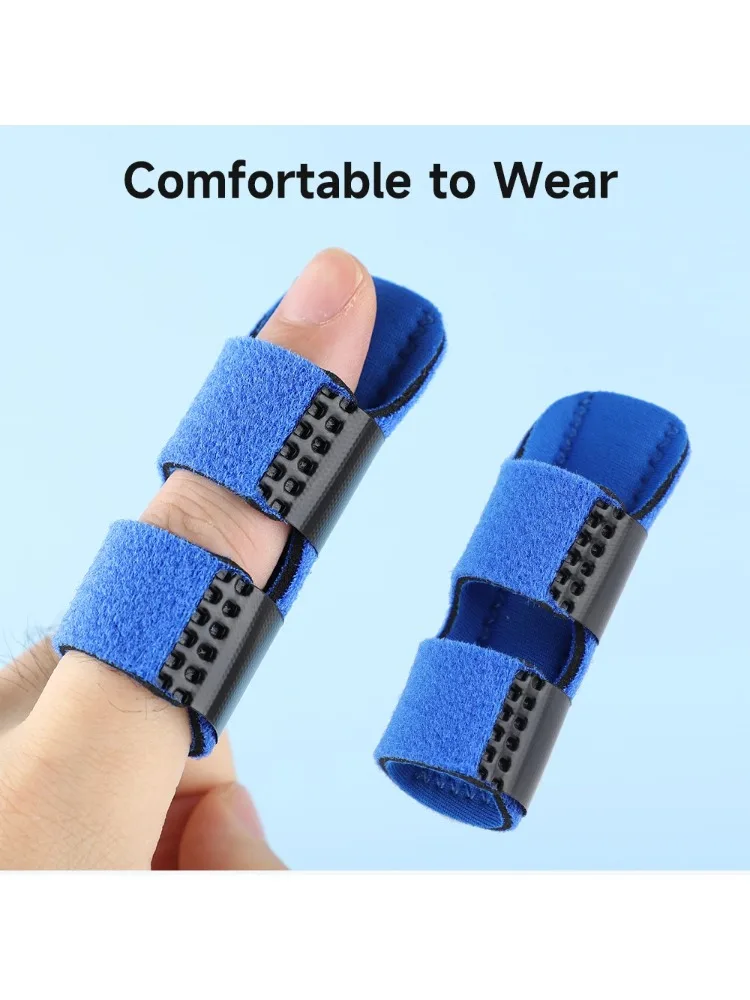 Attelle de doigt en aluminium pour soulager la douleur, 1 pièce, attelle de Protection contre les fractures, Support correcteur avec bande fixe, vente en gros